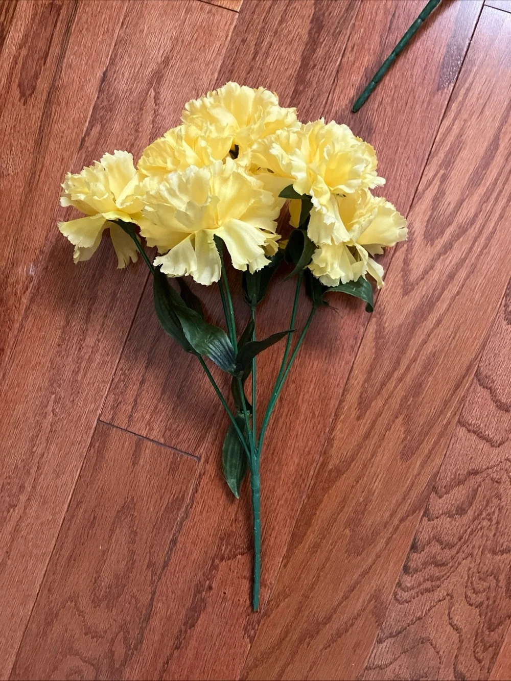 New 10 Bunches of Artificial Yellow Carnation Bouquet